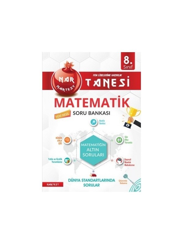 Nartest Yayınevi 8. Sınıf Nar Tanesi Matematik Altın Sorular