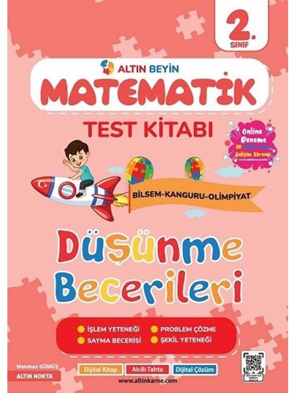 Bilfen Altın Nokta 2. Sınıf Beyin Matematik Test Kitabı