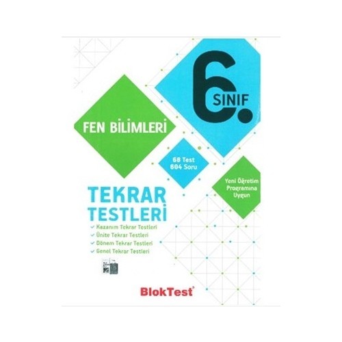 Bloktest Yayınları Fen Bilimleri Tekrar Testleri 6.Sınıf