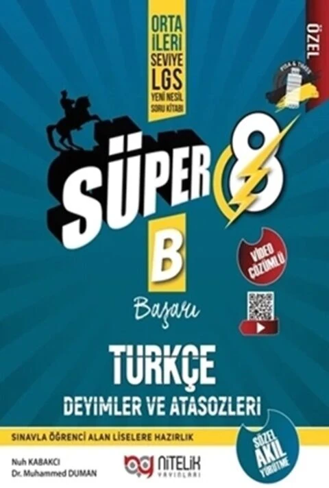 Nitelik Yayınları 8. Sınıf LGS Türkçe Deyimler ve Atasözleri Soru Bankası