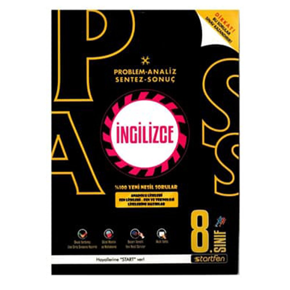 8.Sınıf Pass İngilizce Soru Bankası Startfen Yayınları