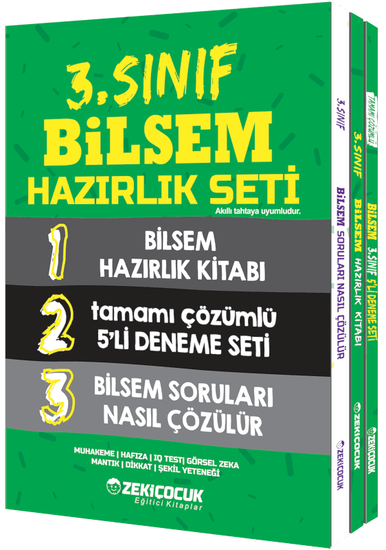 Zeki Çocuk Bilsem 3. Sınıf Hazırlık Seti 3 Kitap