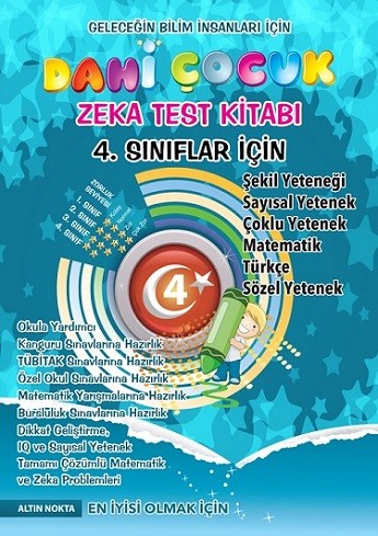 Dahi Çocuk Zeka ve Test Kitabı 4. Sınıflar İçin Soru Bankası 