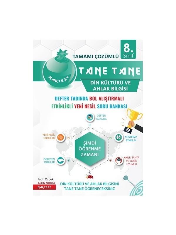Nartest Yayınları 8. Sınıf Defter Tadında Tane Tane Din Kültürü ve Ahlak Bilgisi