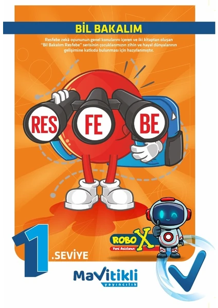 Mavitikli Yayıncılık Bil Bakalım Resfebe Seviye- 1  Görsel Zeka -Hayal Gücü