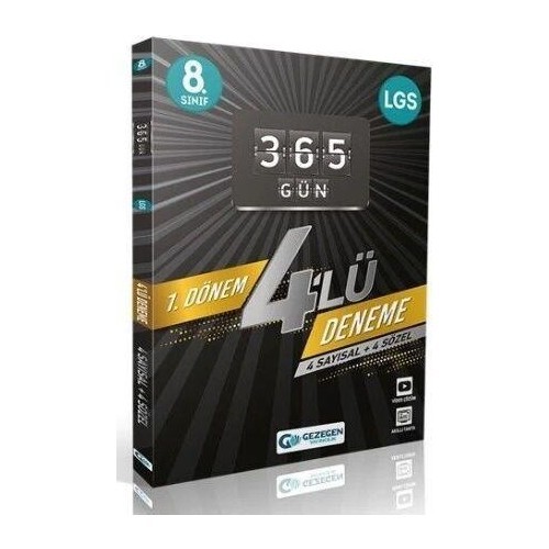 Gezegen 8. Sınıf Lgs 1. Dönem 365 Gün 4 Çözümlü Deneme Gezegen Yayınları