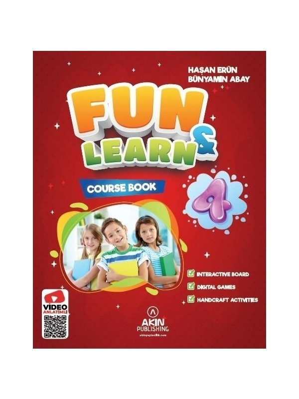 Akın Publishing 4. Sınıf Fun & Learn Ingilizce Set ( Course Book - Activity Book - Fun Mag