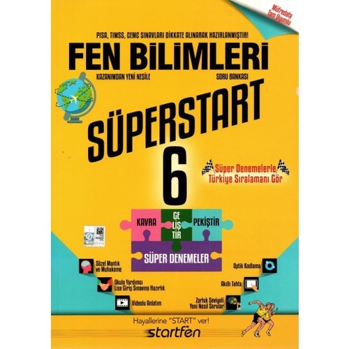 Startfen 6. Sınıf Fen Bilimleri Süperstart Soru Bankası