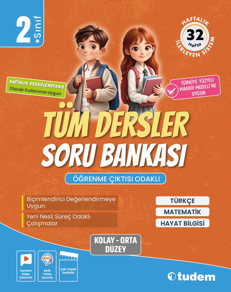 Tudem Yayınları 2. Sınıf Tüm Dersler Soru Bankası