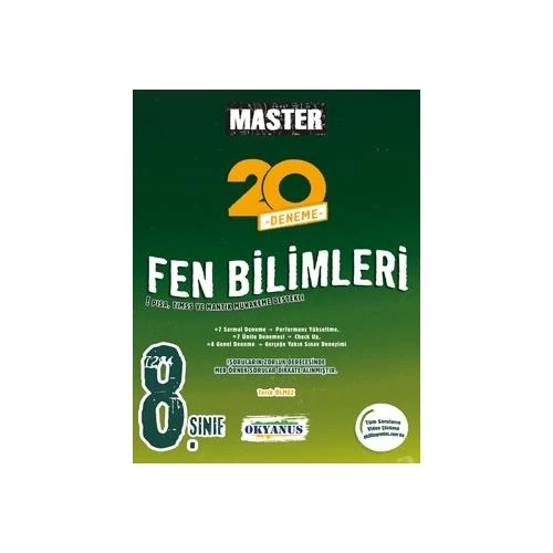 Okyanus 8. Sınıf Master 20 Fen Bilimleri Denemesi
