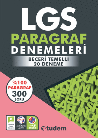 Tudem 8.Sınıf LGS 20 Paragraf Denemeleri