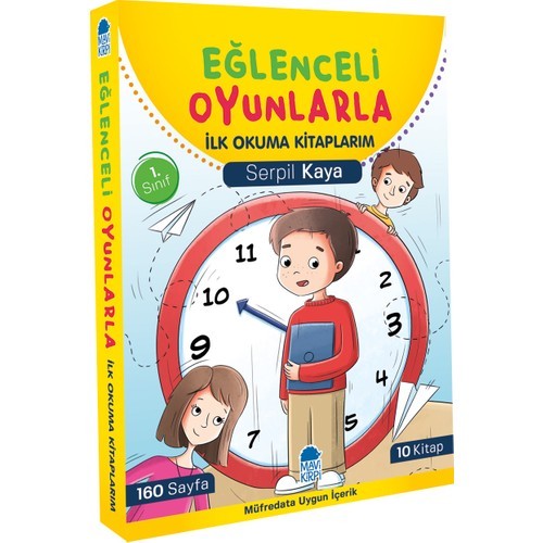 Eğlenceli Oyunlarla Ilk Okuma Kitaplarım Set (10 Kitap) - Serpil Kaya