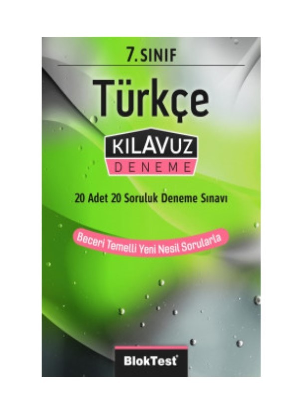7. Sınıf Türkçe Kılavuz Deneme Blok Test Yayınları