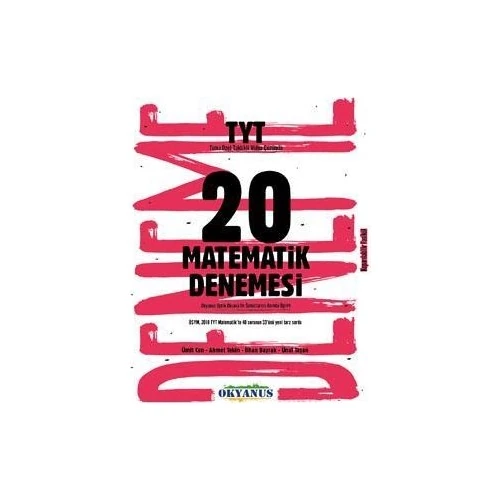 Okyanus Yayınları Tyt 20 Matematik Denemeleri
