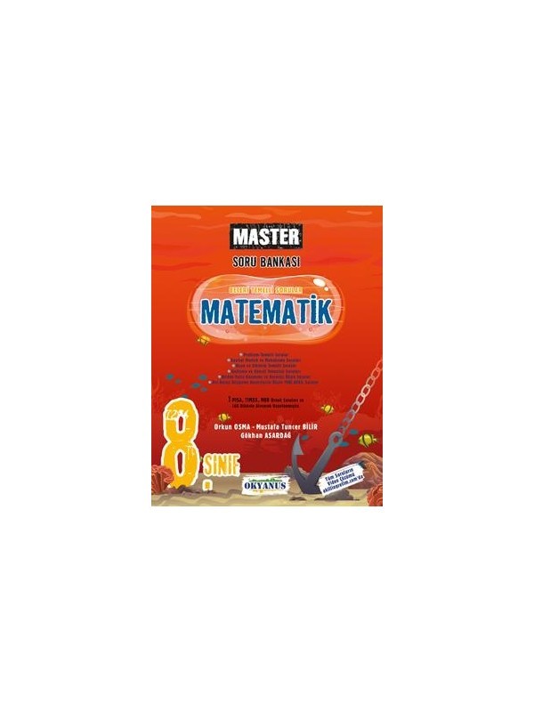 Okyanus Yayınları 8. Sınıf Matematik Soru Bankası Master Serisi 1122