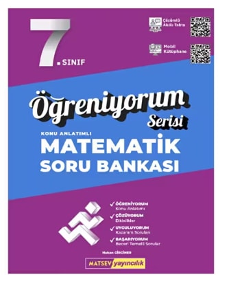 Matsev 7.Sınıf Öğreniyorum Konu Anlatımlı Matematik Soru Bankası