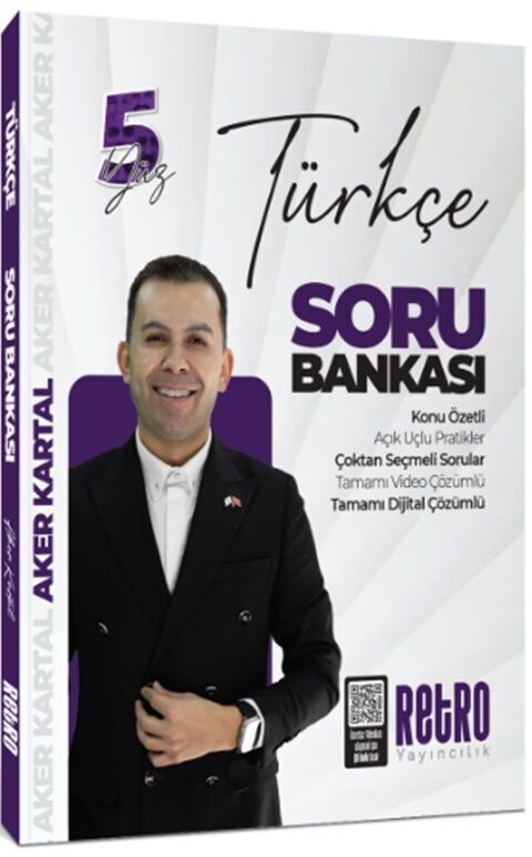 Retro Yayıncılık 2025 KPSS Türkçe 5 Yüz Soru Bankası Çözümlü