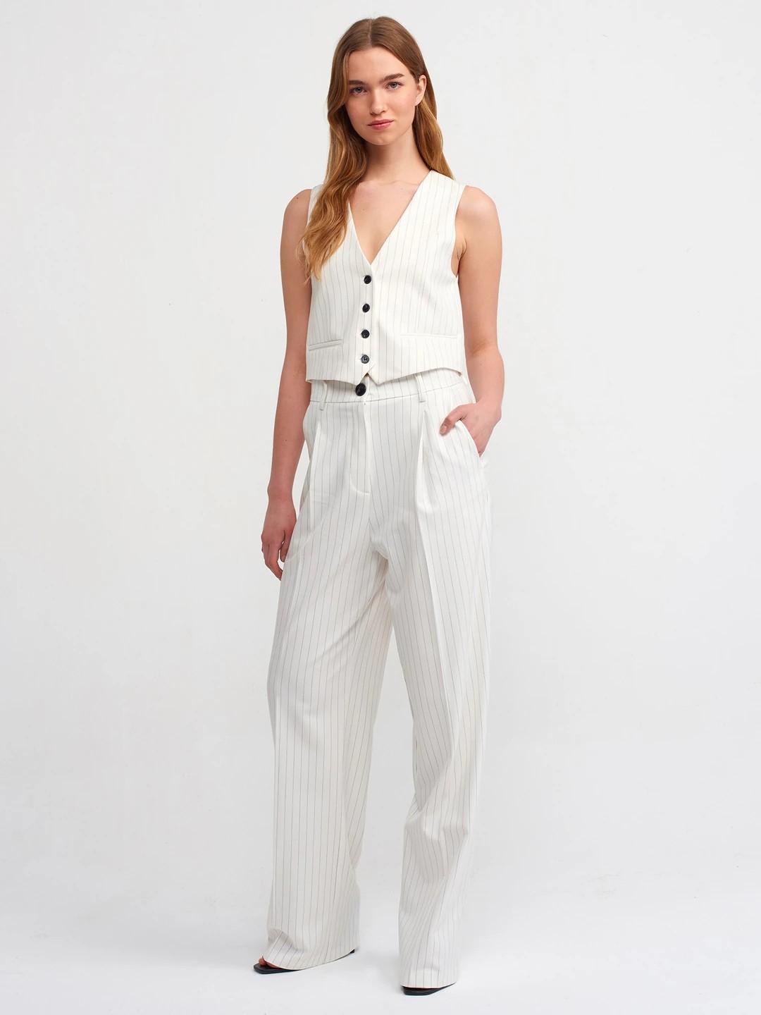 Striped Classic Vest&Trousers Set