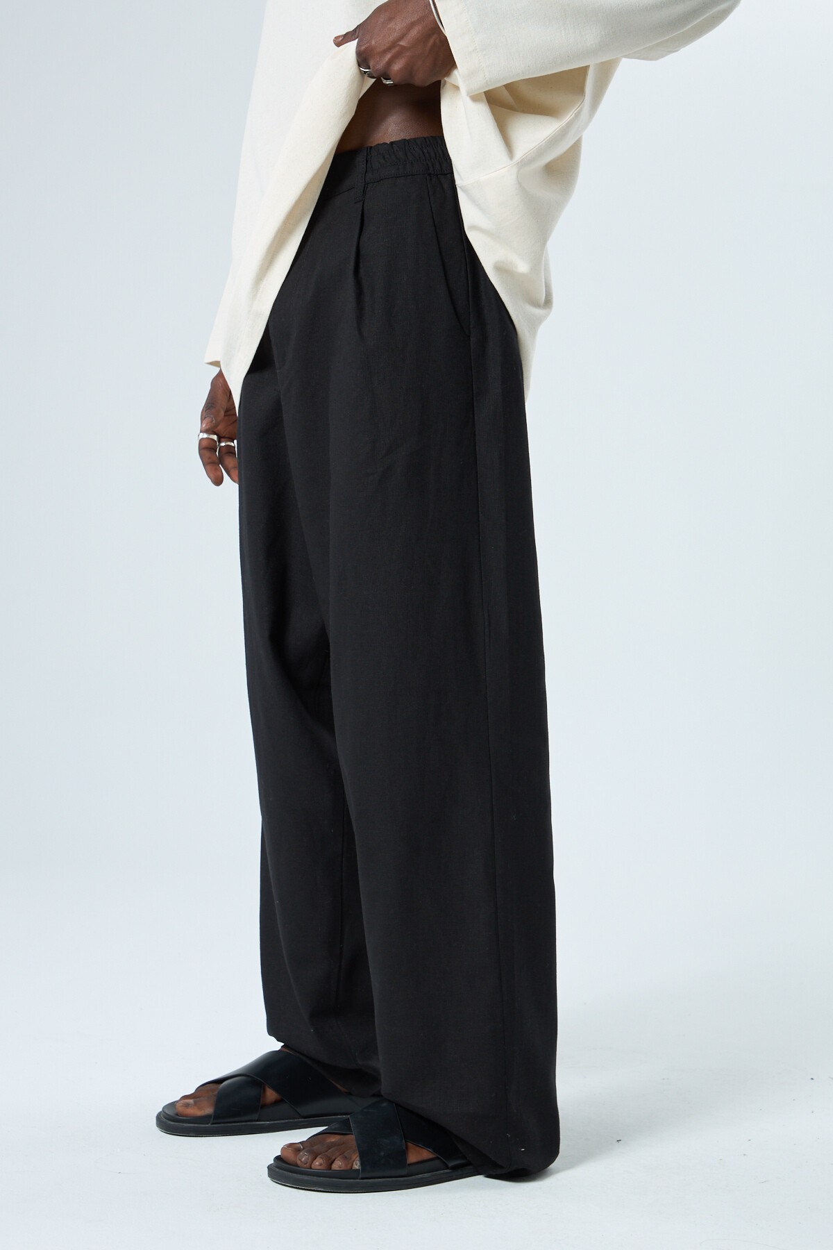 Linen Baggy Trousers