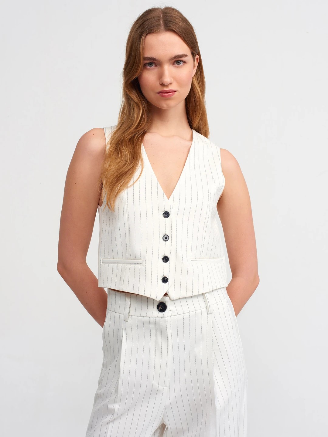 Striped Classic Vest&Trousers Set