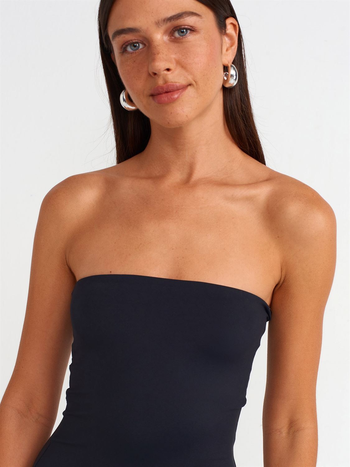 Strapless Midi Dress