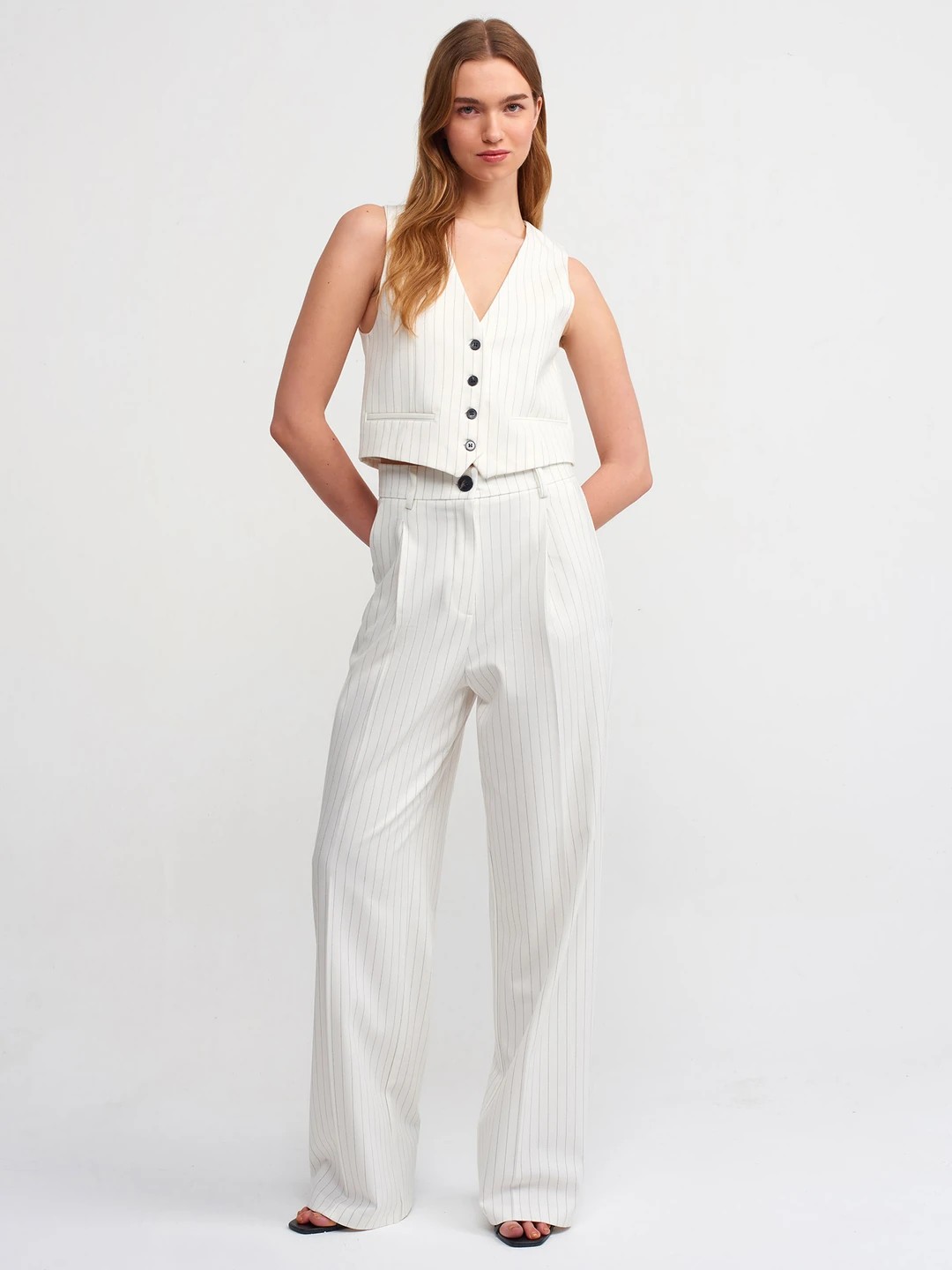 Striped Classic Vest&Trousers Set