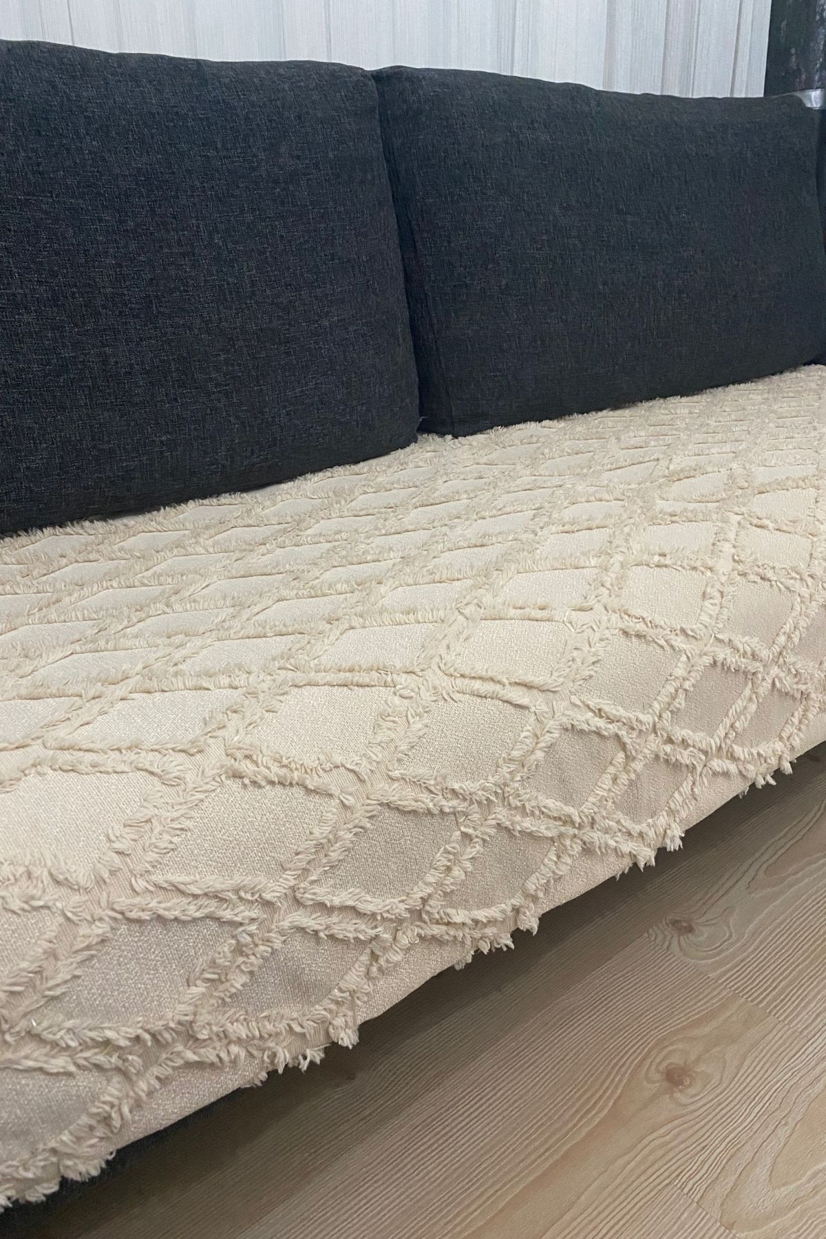 Cappuccino Baklava  100x240 Şönil Koltuk Örtüsü, Koltuk Kılıfı Ile Evinize Değer Katın