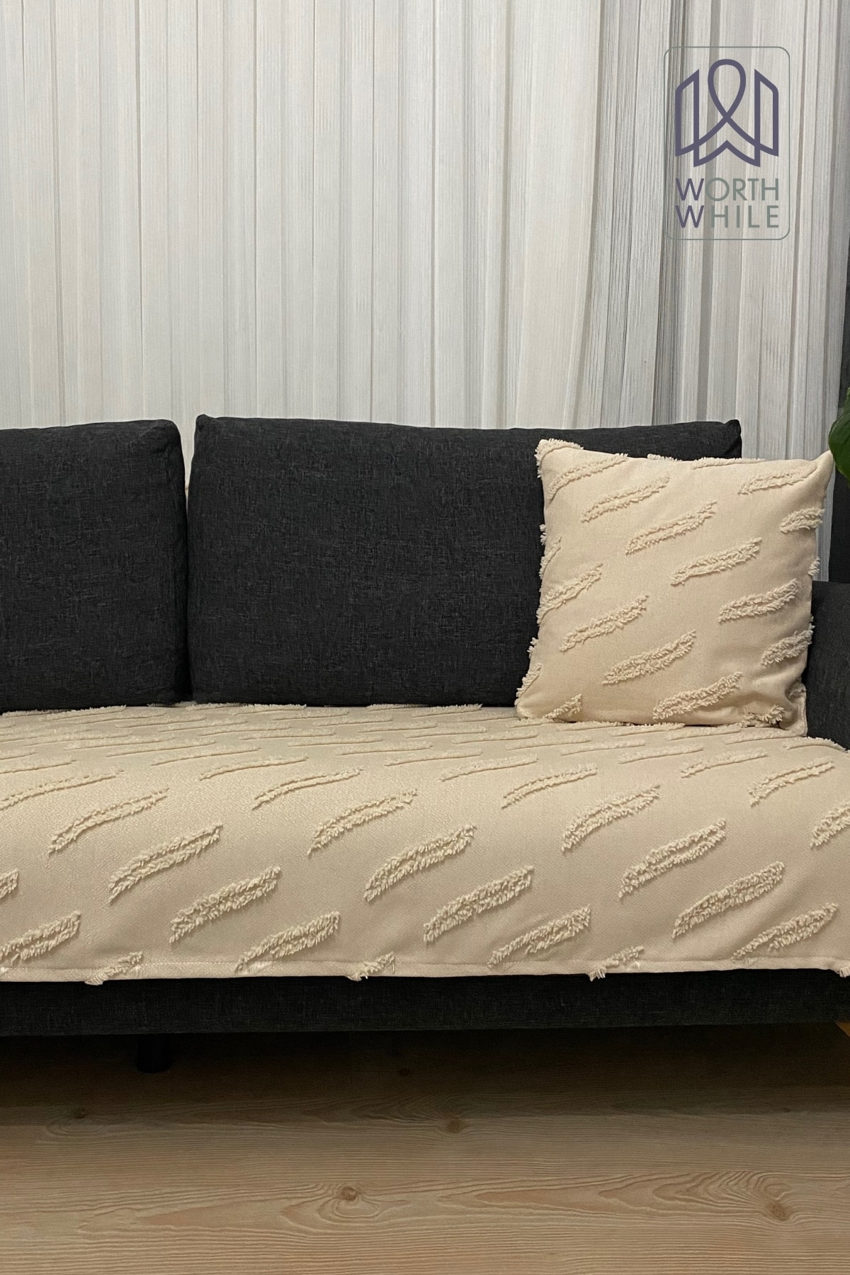 Cappuccino 100x240 Şönil Koltuk Örtüsü, Koltuk Kılıfı Ile Evinize Değer Katın