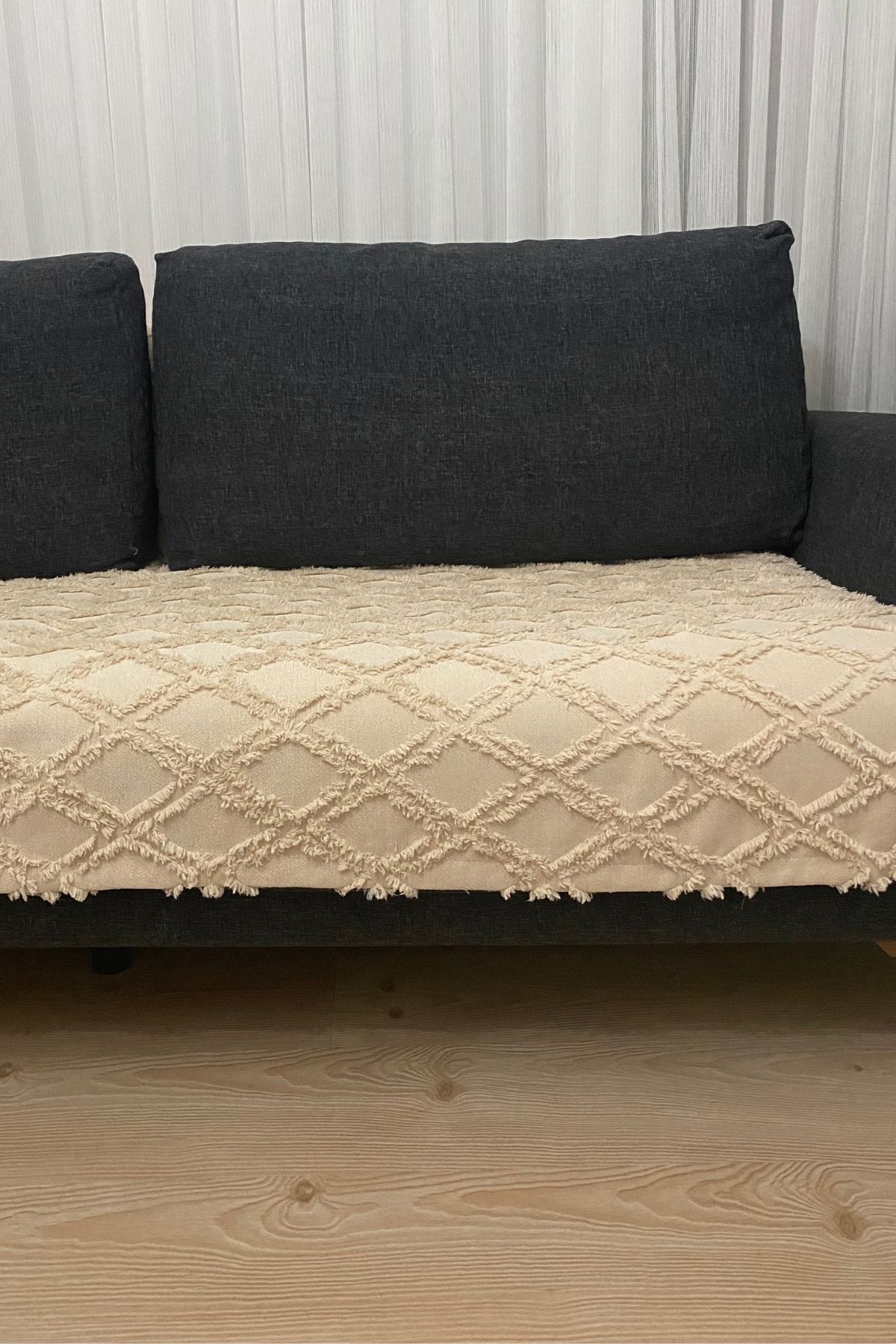 Cappuccino Baklava  100x240 Şönil Koltuk Örtüsü, Koltuk Kılıfı Ile Evinize Değer Katın