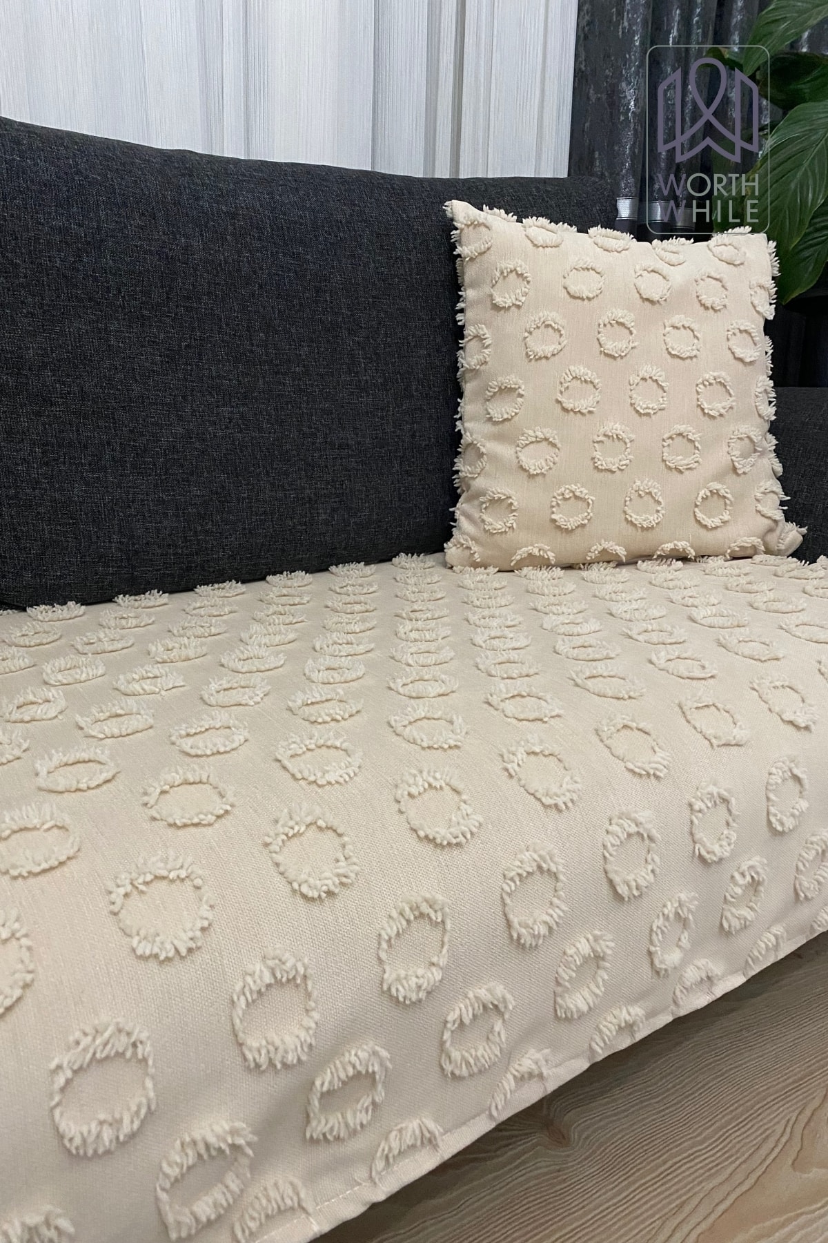Nova Cappuccino 100x240 Şönil Koltuk Örtüsü, Koltuk Kılıfı Ile Evinize Şıklık Katın
