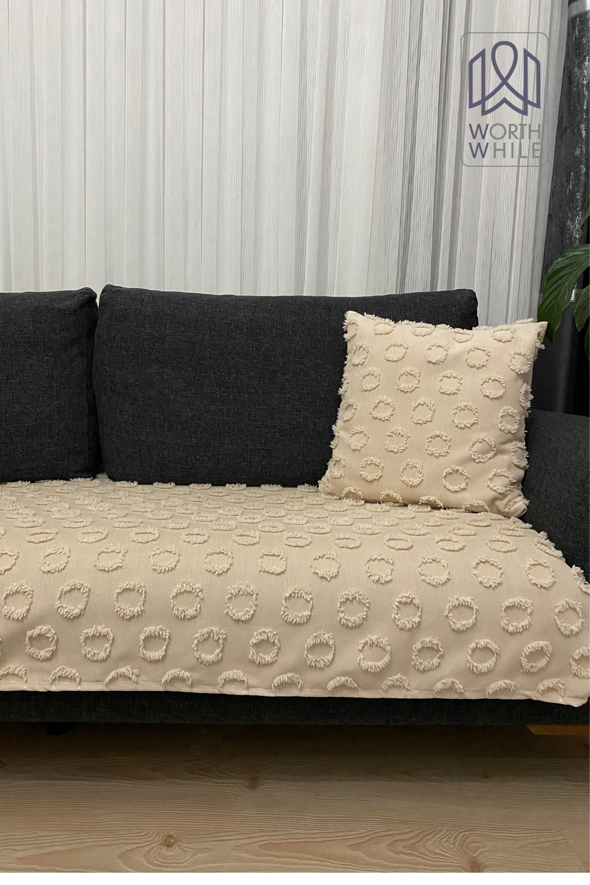 Nova Cappuccino 100x240 Şönil Koltuk Örtüsü, Koltuk Kılıfı Ile Evinize Şıklık Katın