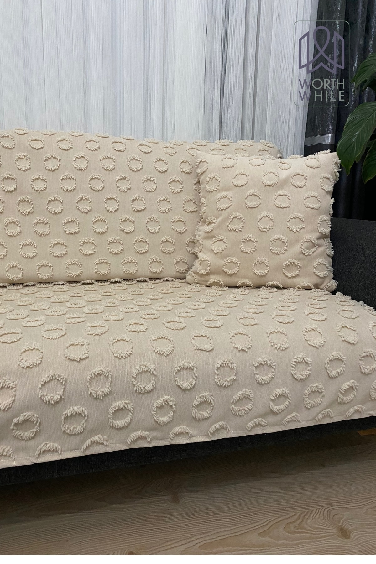 Cappuccino 200x240 Şönil Koltuk Örtüsü, Koltuk Kılıfı Ile Evinize Şıklık Katın