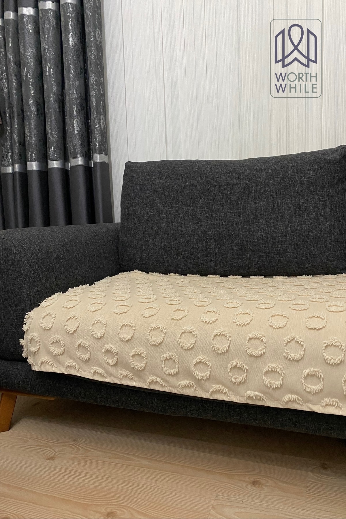 Nova Cappuccino 100x240 Şönil Koltuk Örtüsü, Koltuk Kılıfı Ile Evinize Şıklık Katın