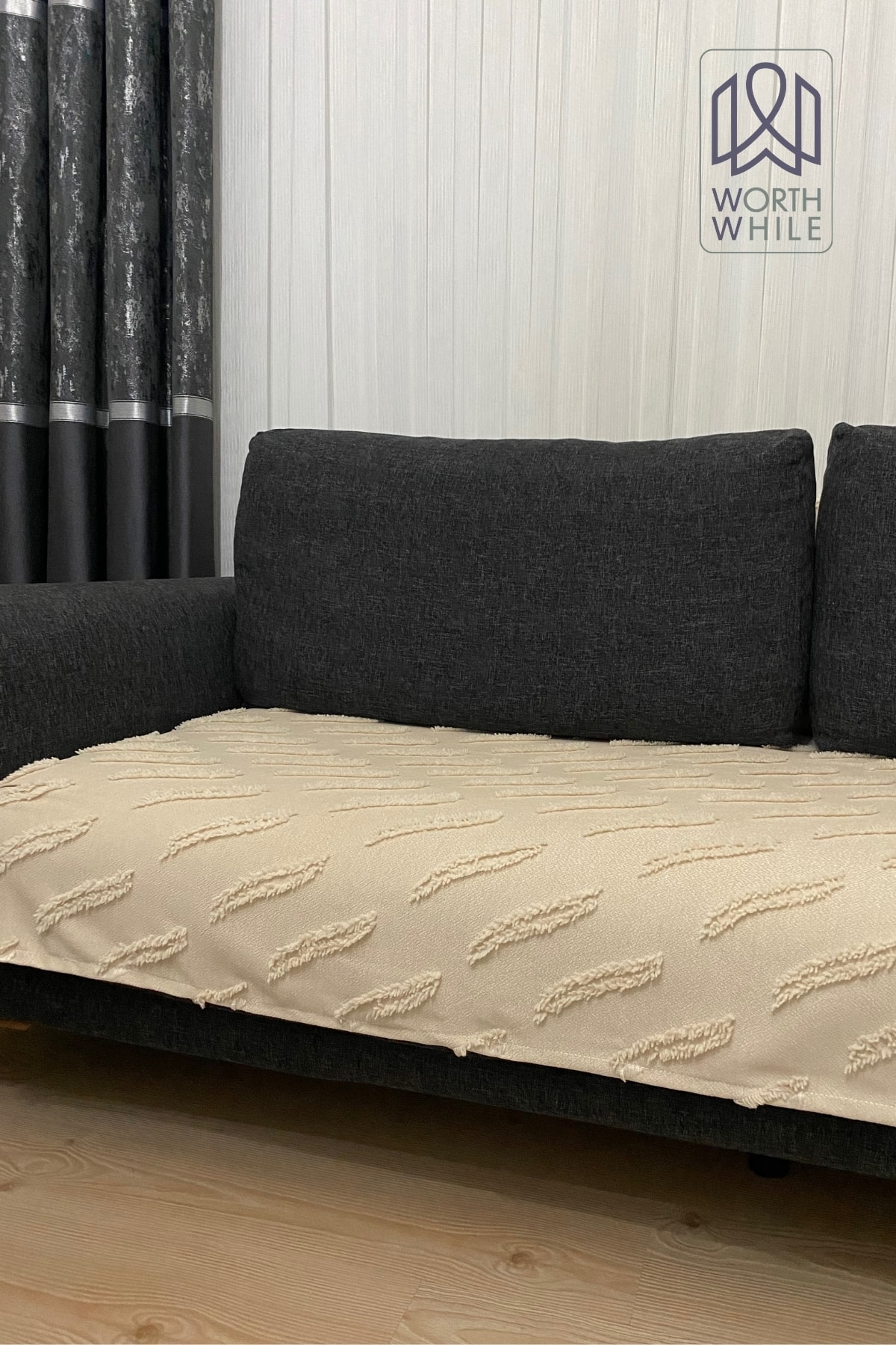 Cappuccino 100x240 Şönil Koltuk Örtüsü, Koltuk Kılıfı Ile Evinize Değer Katın