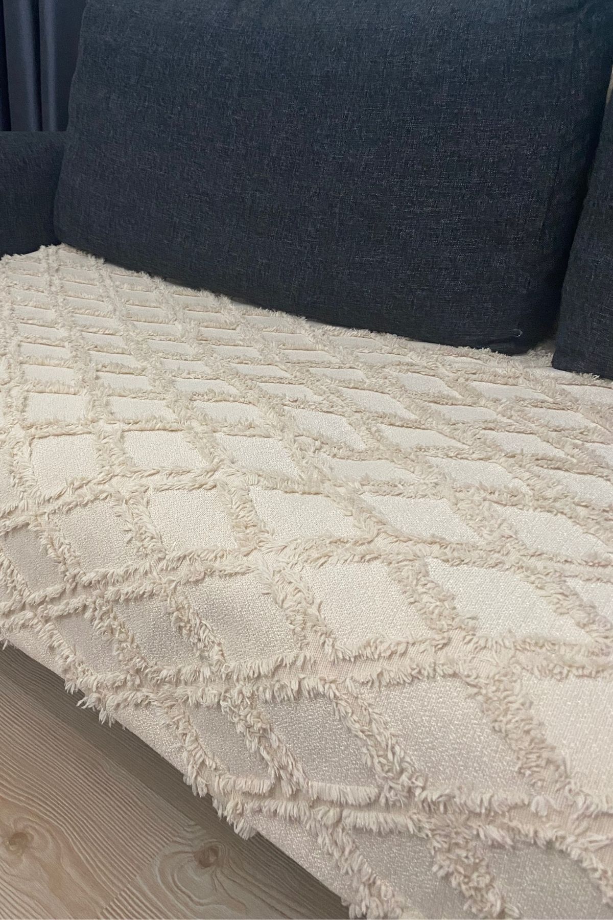 Cappuccino Baklava  100x240 Şönil Koltuk Örtüsü, Koltuk Kılıfı Ile Evinize Değer Katın