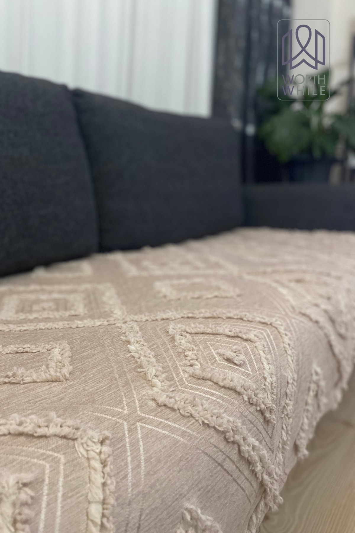 Cappuccino 100x240 Şönil Koltuk Örtüsü, Koltuk Kılıfı Ile Evinize Şıklık Katın