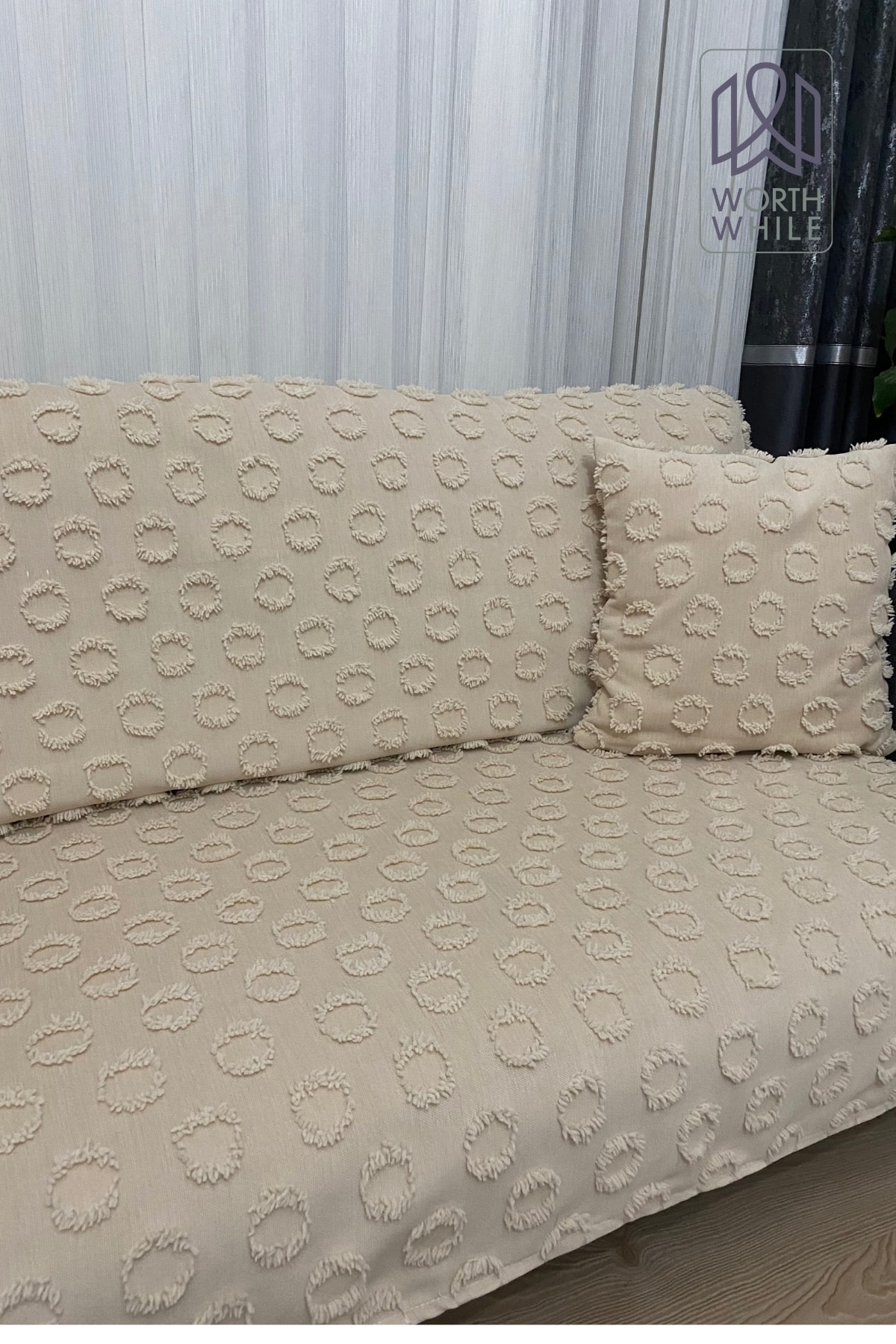 Cappuccino 200x240 Şönil Koltuk Örtüsü, Koltuk Kılıfı Ile Evinize Şıklık Katın