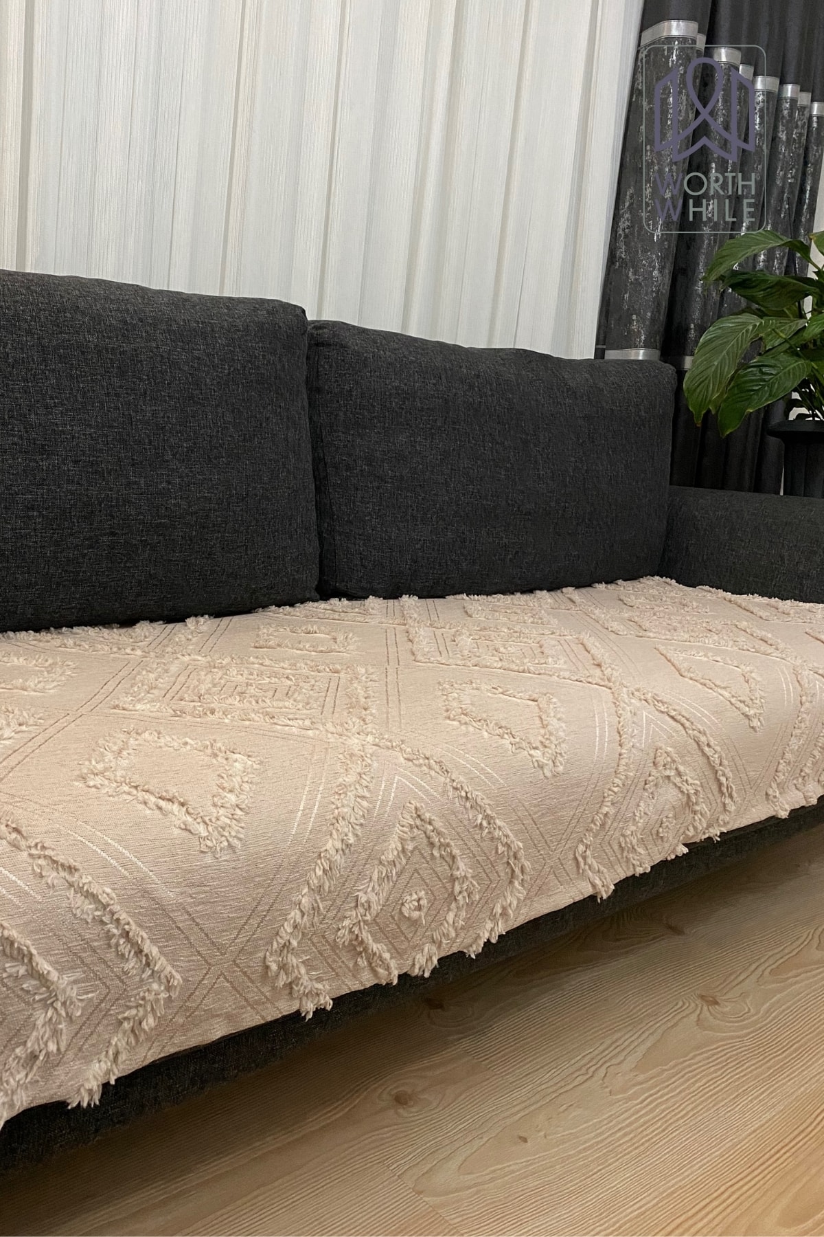 Cappuccino 100x240 Şönil Koltuk Örtüsü, Koltuk Kılıfı Ile Evinize Şıklık Katın