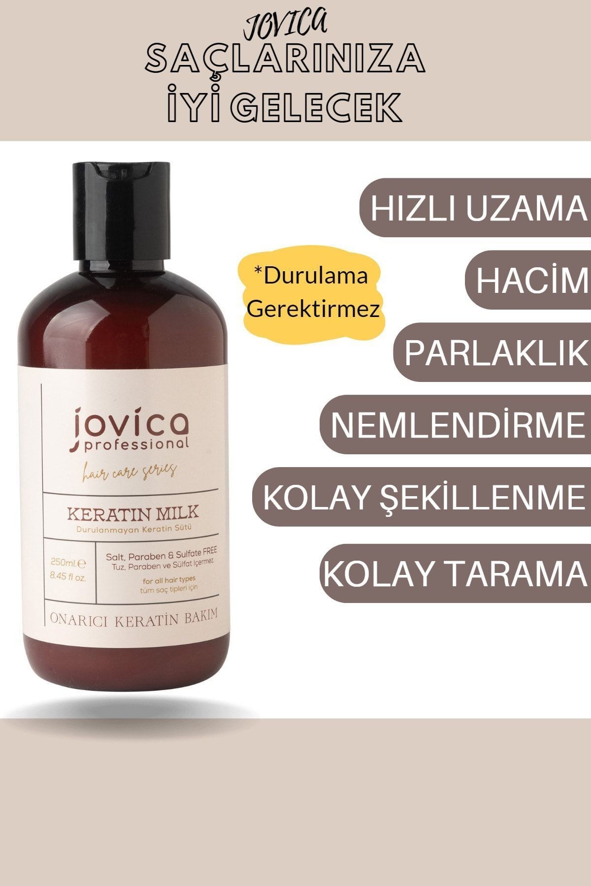 Durulanmayan Paraben&sülfat Içermeyen Keratin Sütü