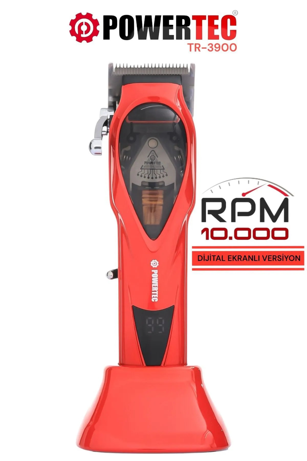 Powertec TR-3900 Saç Sakal Tıraş Makinesi 10.000 RPM Devir