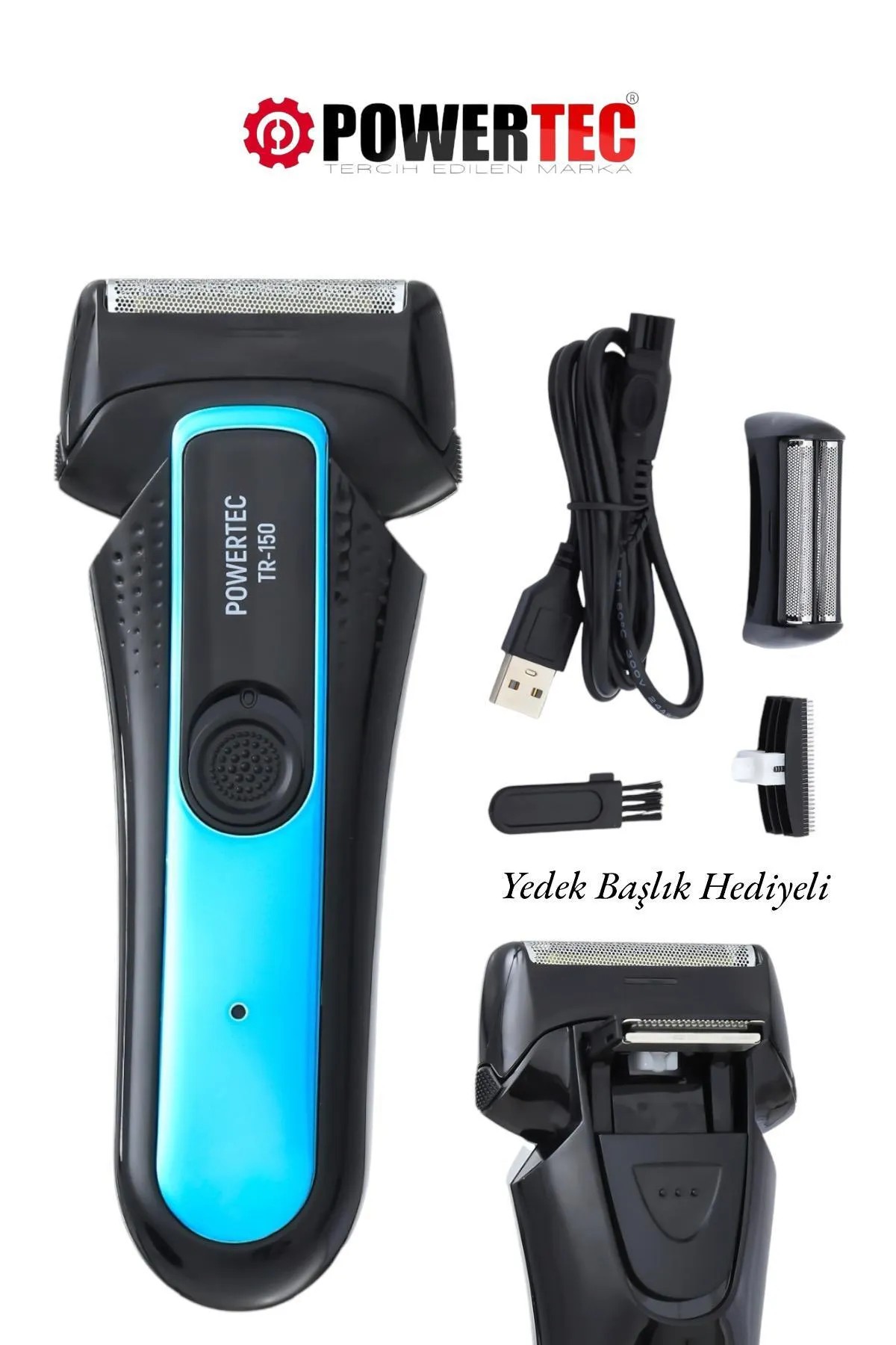 Powertec TR-150 Günlük Sıfır Sakal Tıraş Makinesi