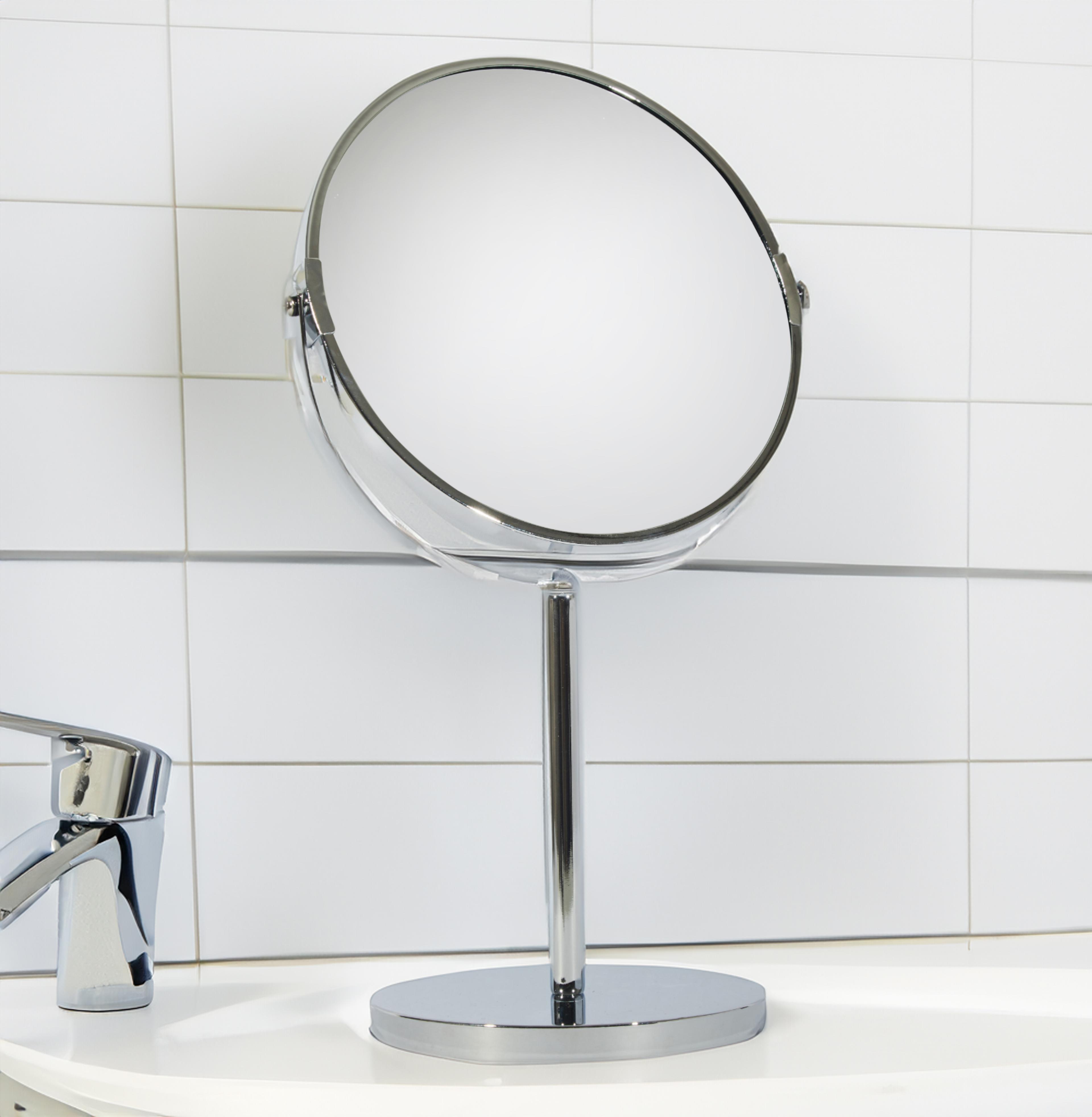 Gesh B10 5x Büyüteçli Çift Taraflı Ayaklı Ayna Masaüstü Makyaj Aynası