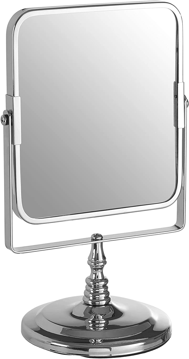 Gesh M-202 5x Büyüteçli Çift Taraflı Ayna Masaüstü Makyaj Aynası 