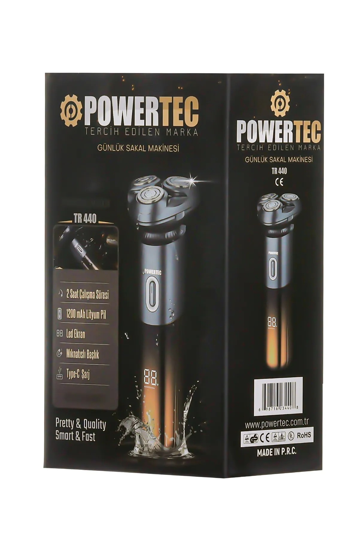 Powertec TR-440 Günlük Sıfır Sakal Tıraş Makinesi