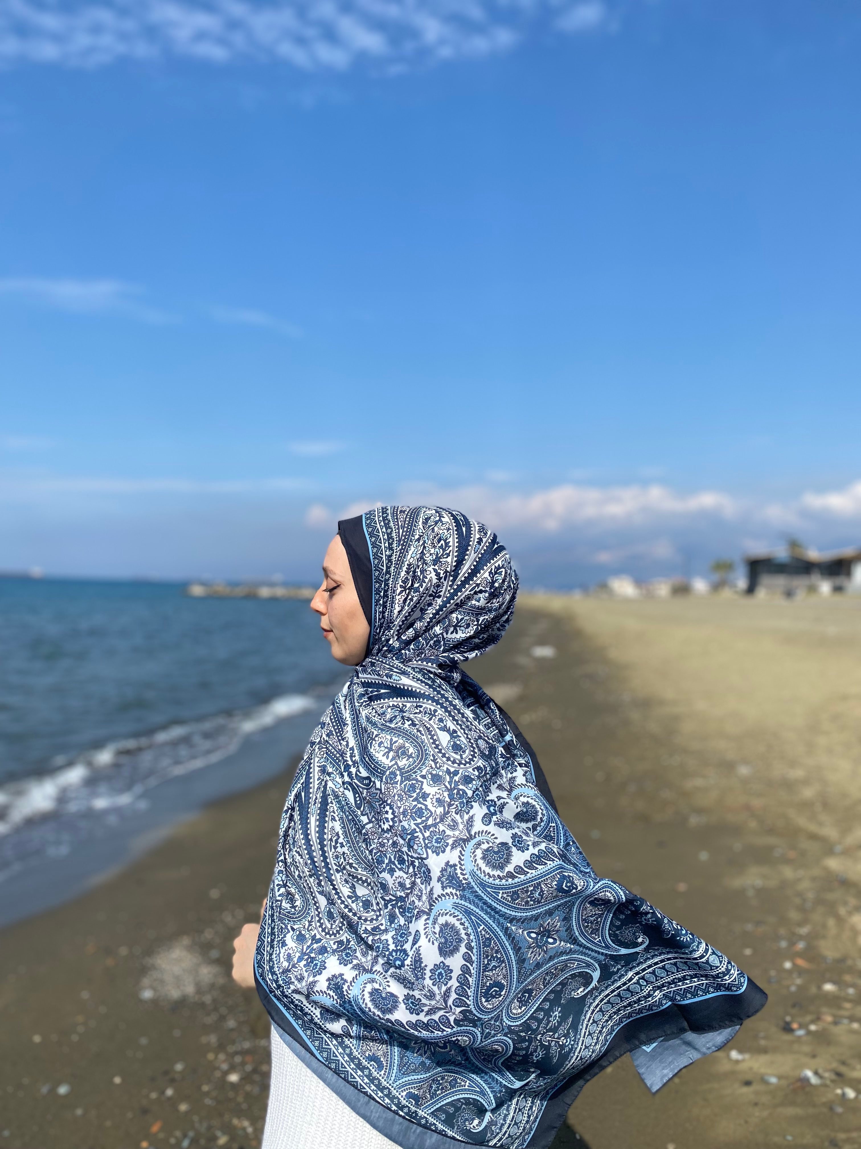Soft Pamuk Etnik Desen Şal