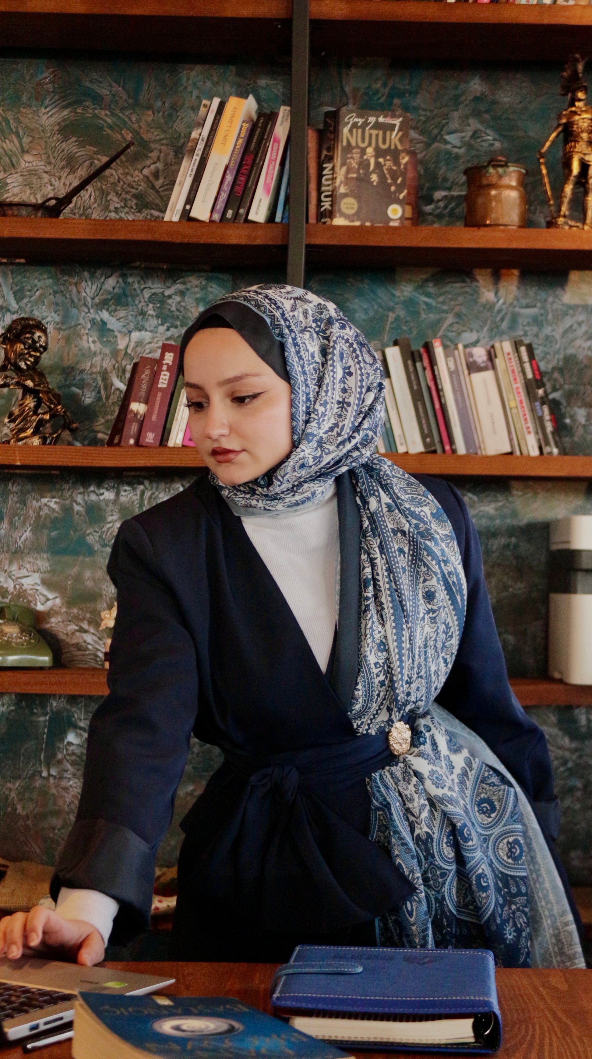 Soft Pamuk Etnik Desen Şal