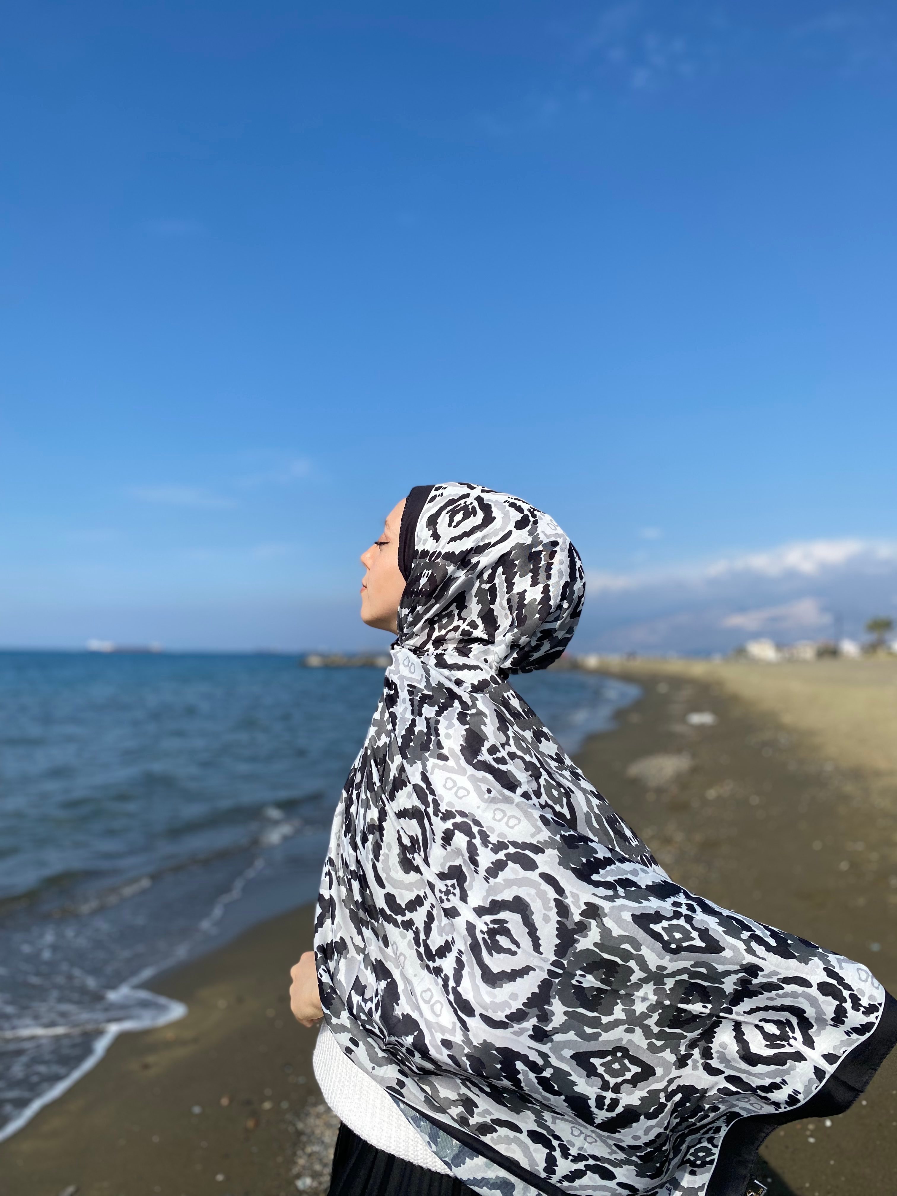 Soft Pamuk Etnik Desen Şal