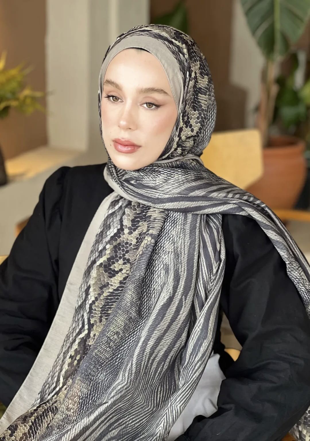Soft Pamuk Şal-Pul Desen