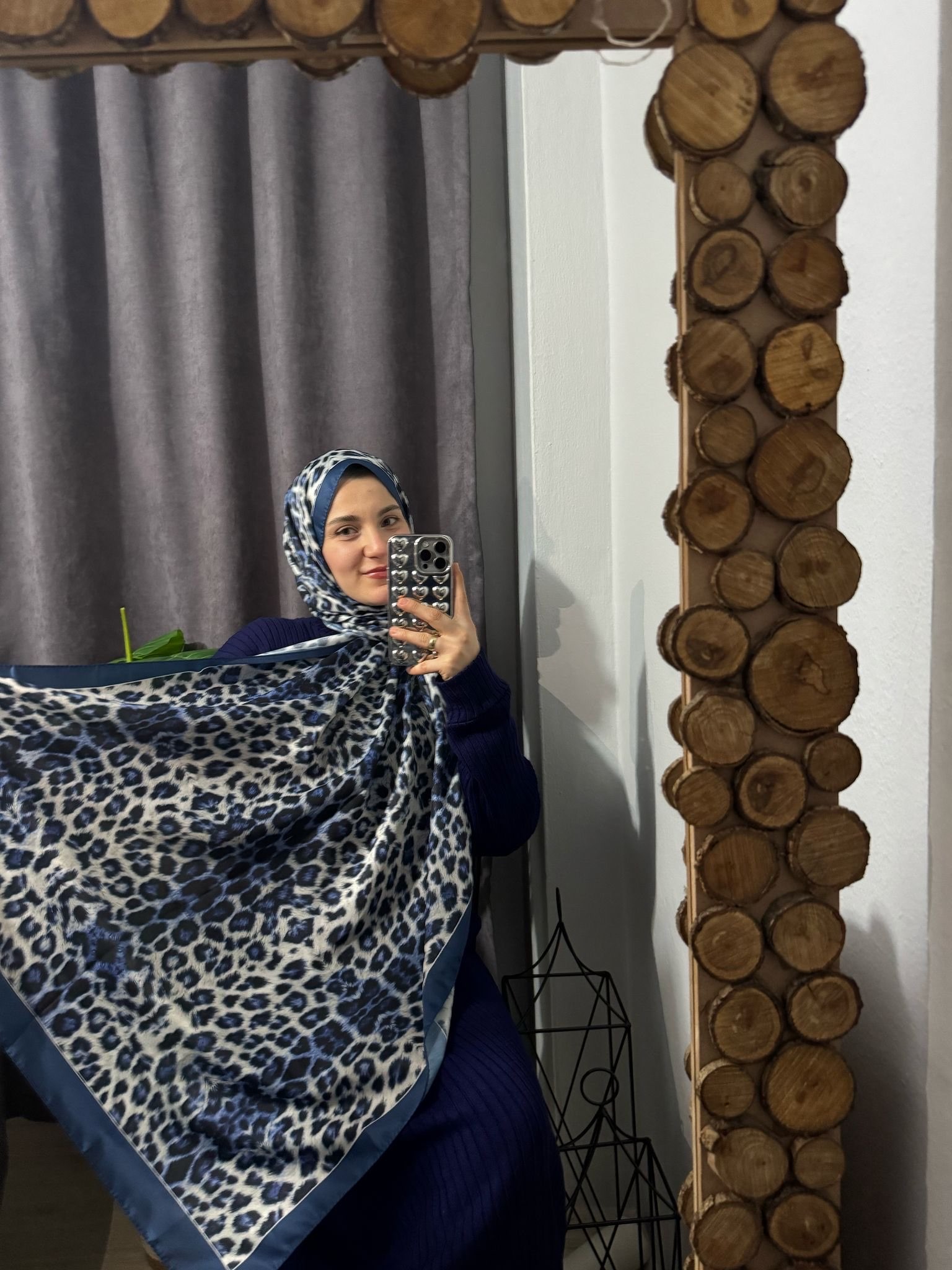 Leopar Desen Şal