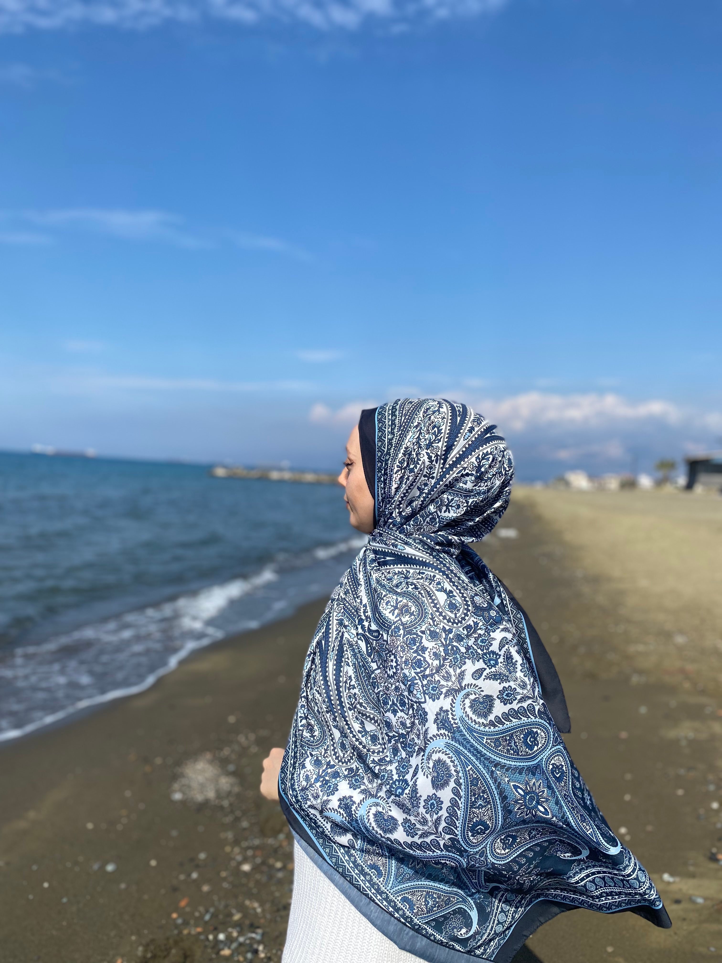 Soft Pamuk Etnik Desen Şal
